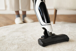 Vacuum Cleaning Rug Floor